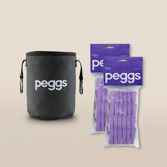 Peg Bag and 48 Pegs